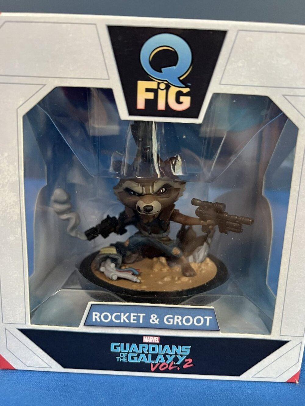 Q Fig Rocket Raccoon & Groot Marvel Guardians of The Galaxy Vol. 2 Figurine *NEW